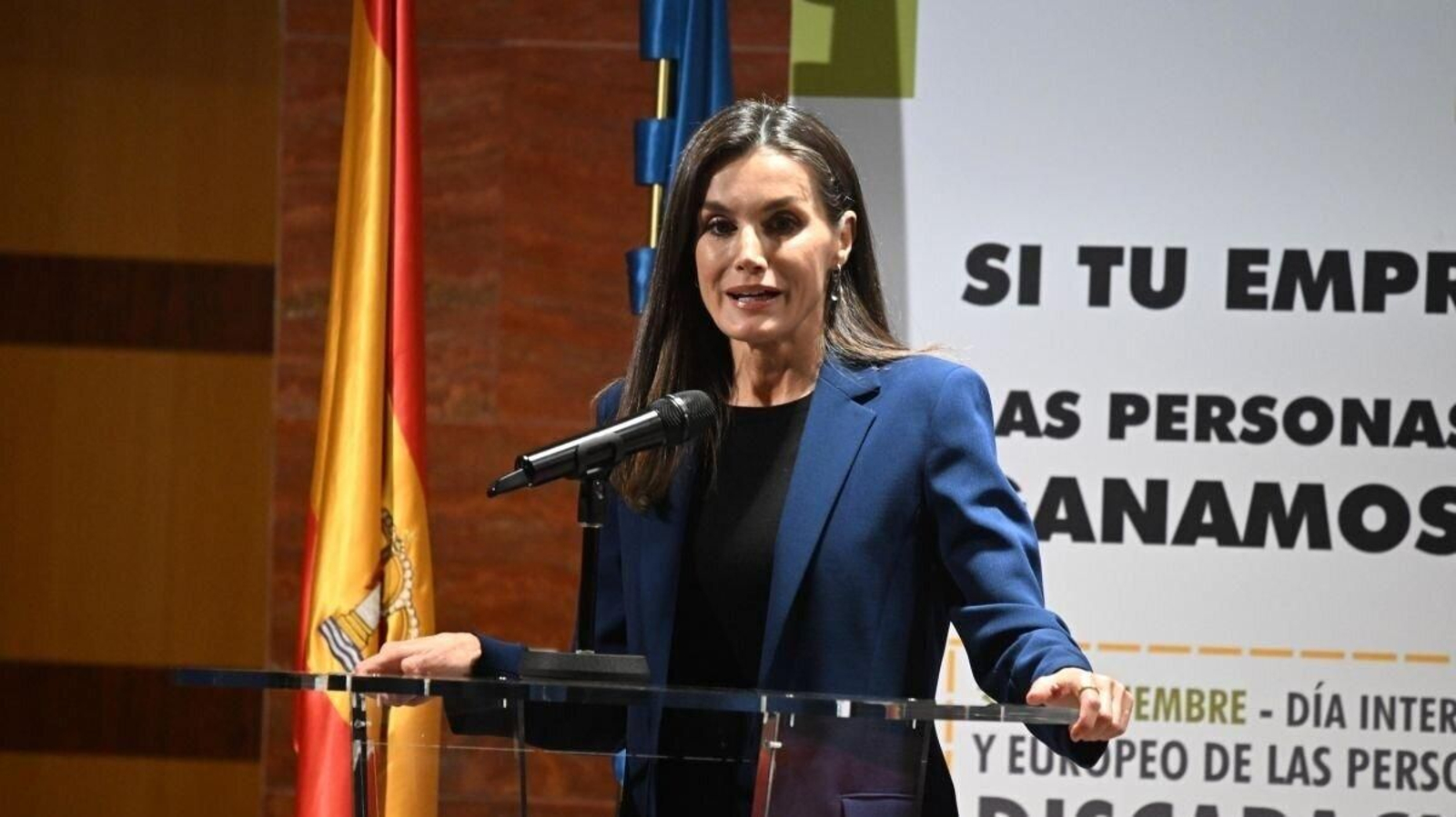 La reina Letizia asiste al acto institucional del Día Internacional de la Discapacidad.