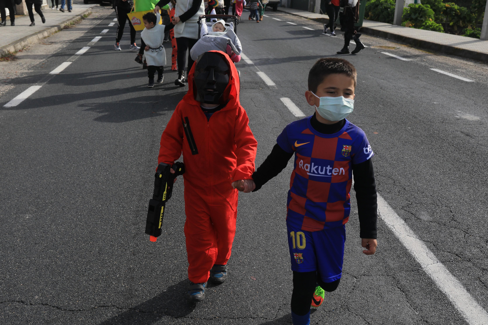 Desfile de entroido infantil en Cualedro. José Paz