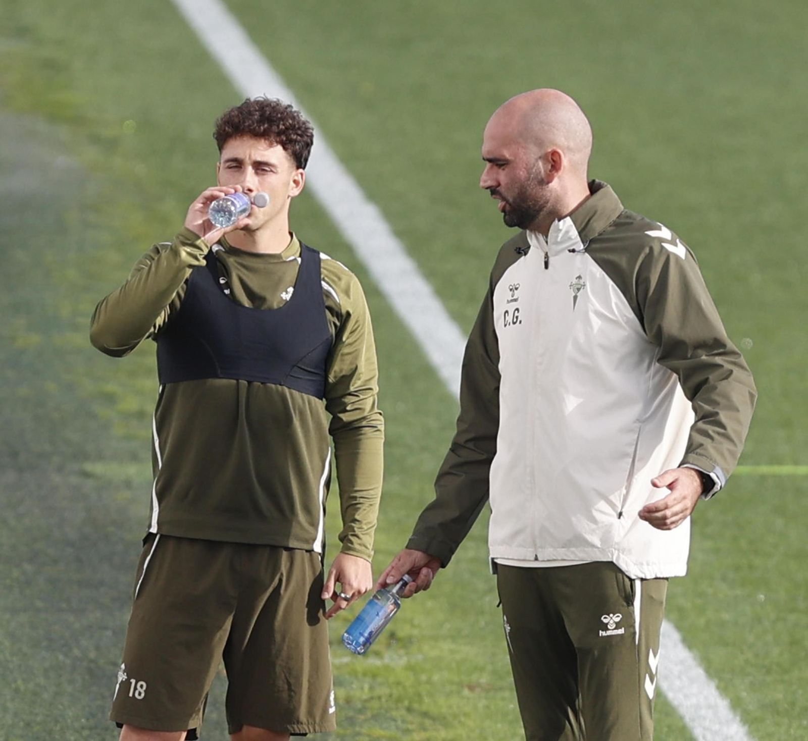 Galería | El Celta entrena en Afouteza antes del partido contra el Barcelona