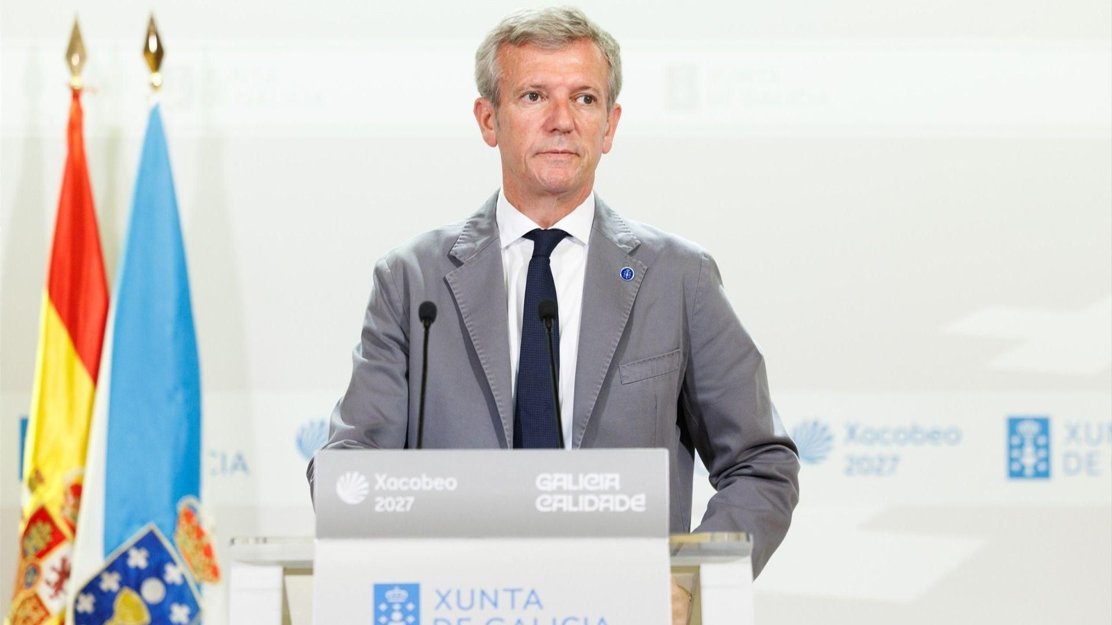 Alfonso Rueda, el presidente de la Xunta de Galicia en una imagen de archivo.