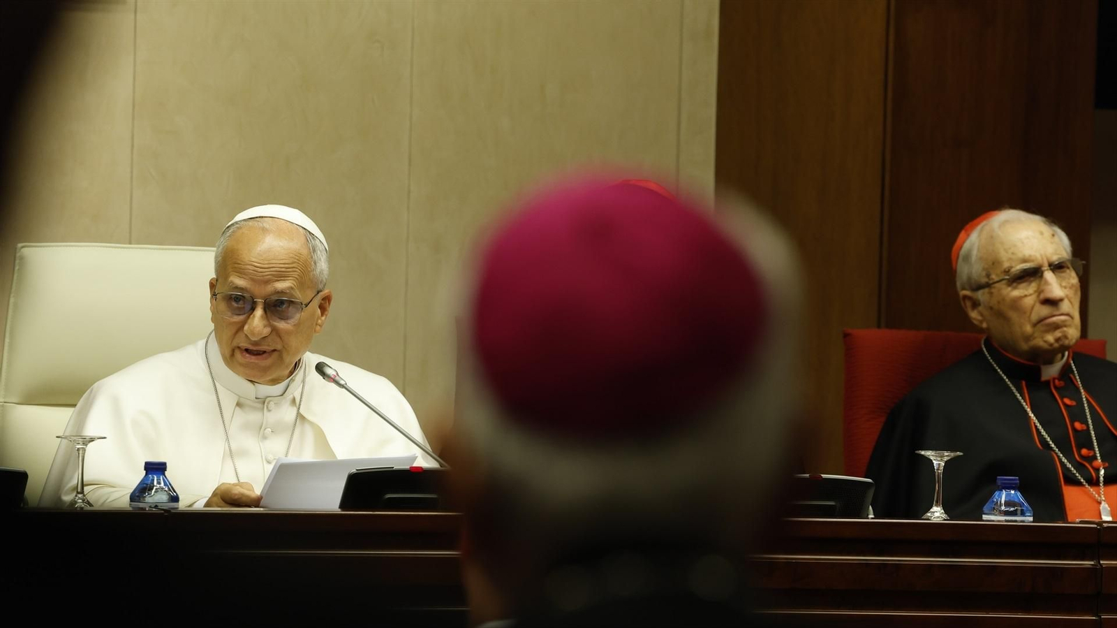 El papa León XIV se reúne con los obispos de la Conferencia Episcopal Española.