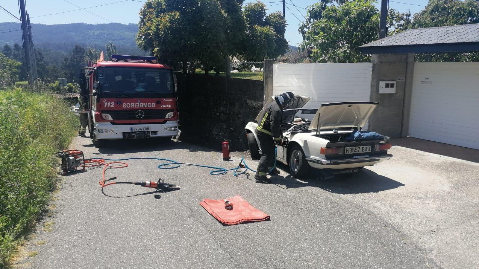 Lugar del accidente mortal de Alfonso Paz Andrade.