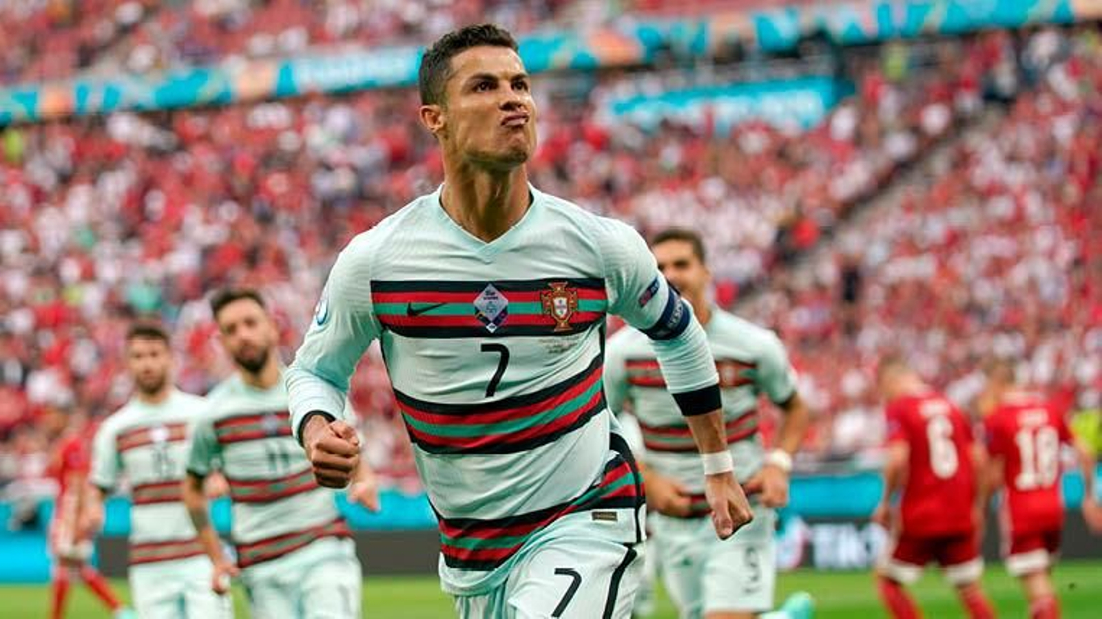 Cristiano Ronaldo celebra un gol.