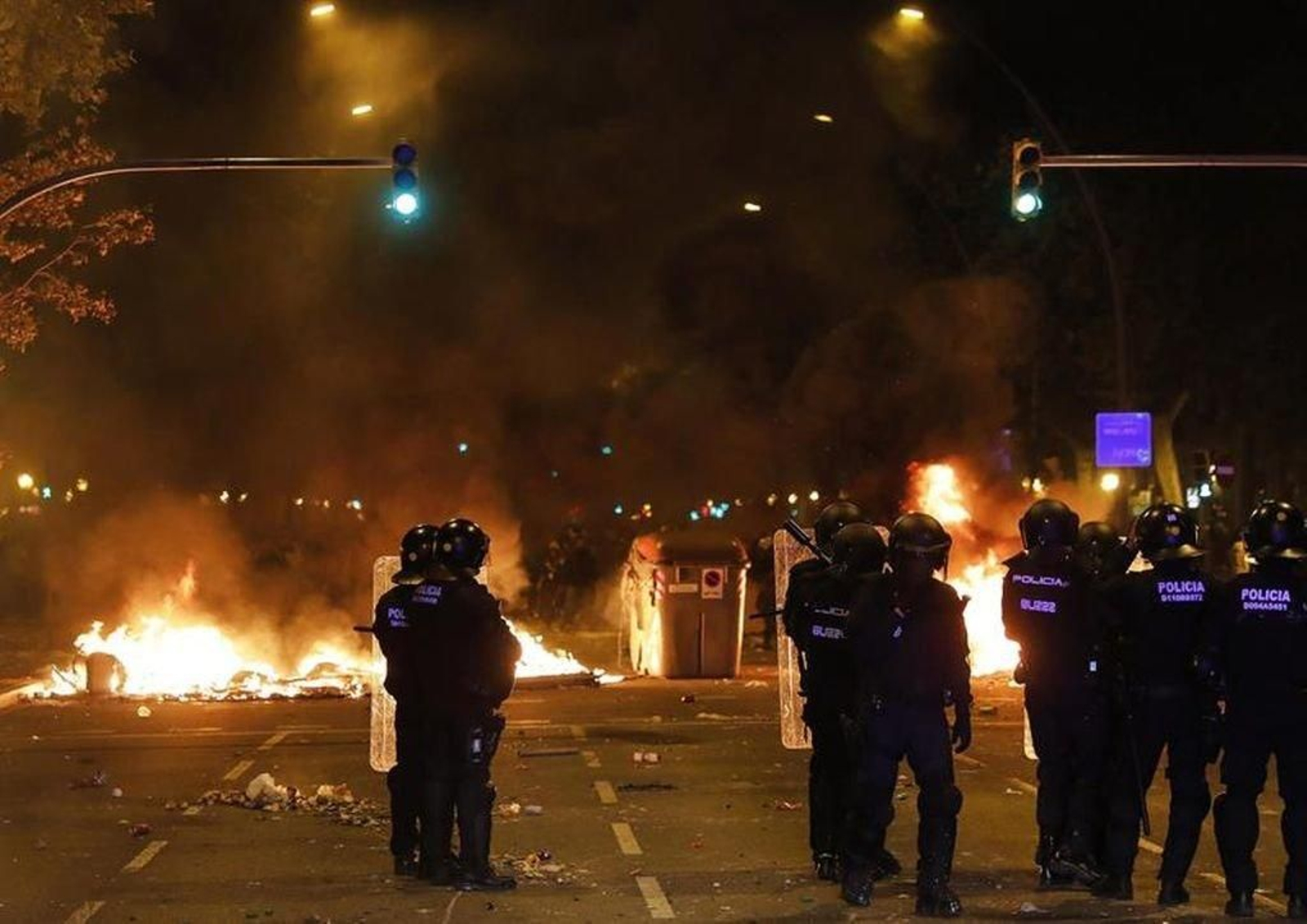 Tercera noche de protestas en Cataluña 7