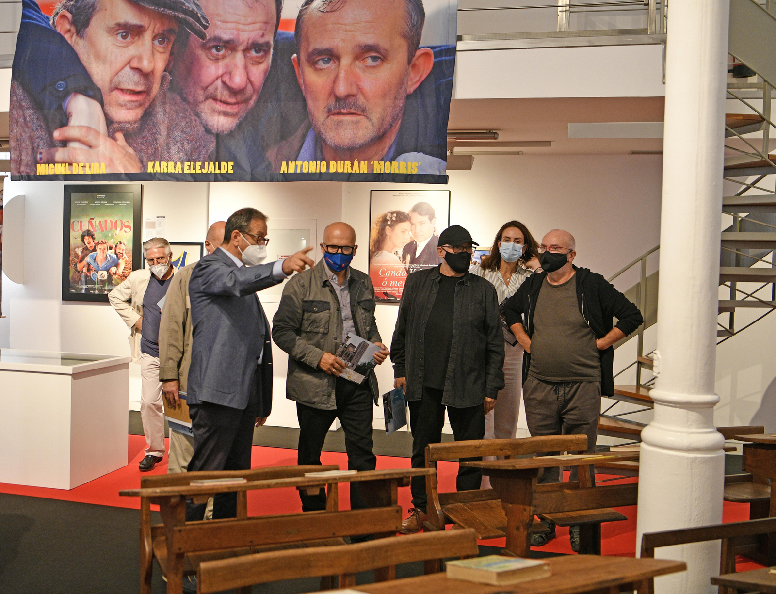 Inauguración de la exposición en el Centro Cultural Márcos Valcárcel. (Xesús Fariñas)