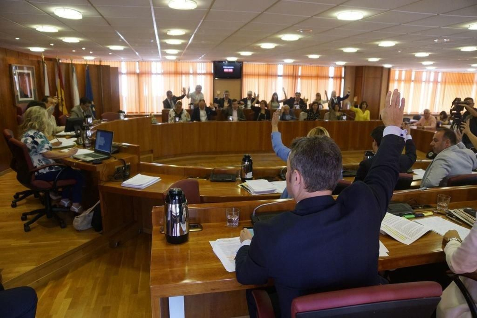 El pleno solo voto una moción por unanimidad, la relativa al pago íntegro del IBI por AP-9.