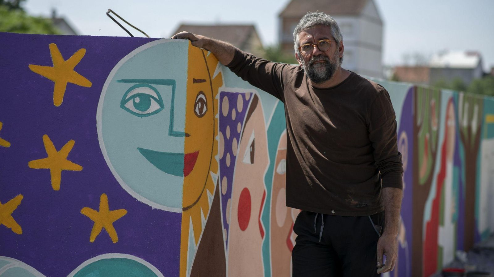 O muralista e artista plástico Leandro Lamas.