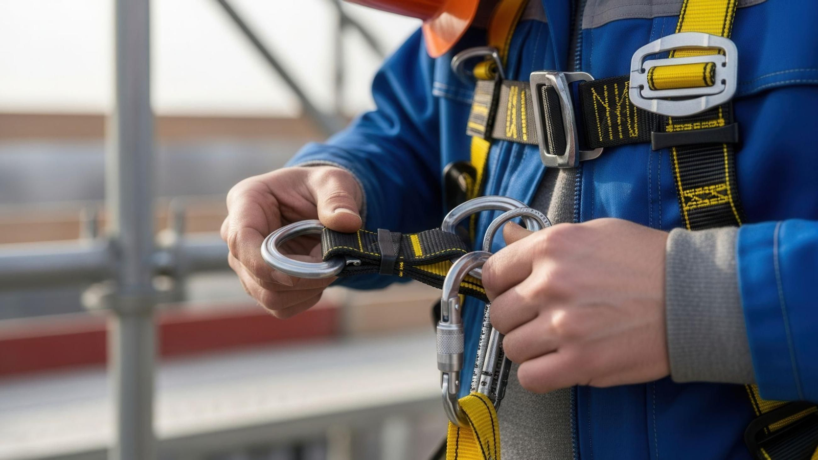 Un operario de trabajo durante una obra.