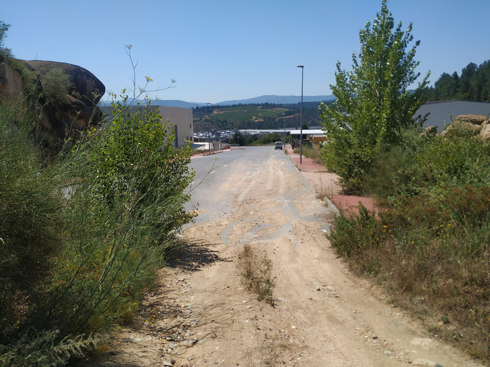 Zona que ocupará la ampliación de la calle de As Pedreiras. // (José M. Cruz)