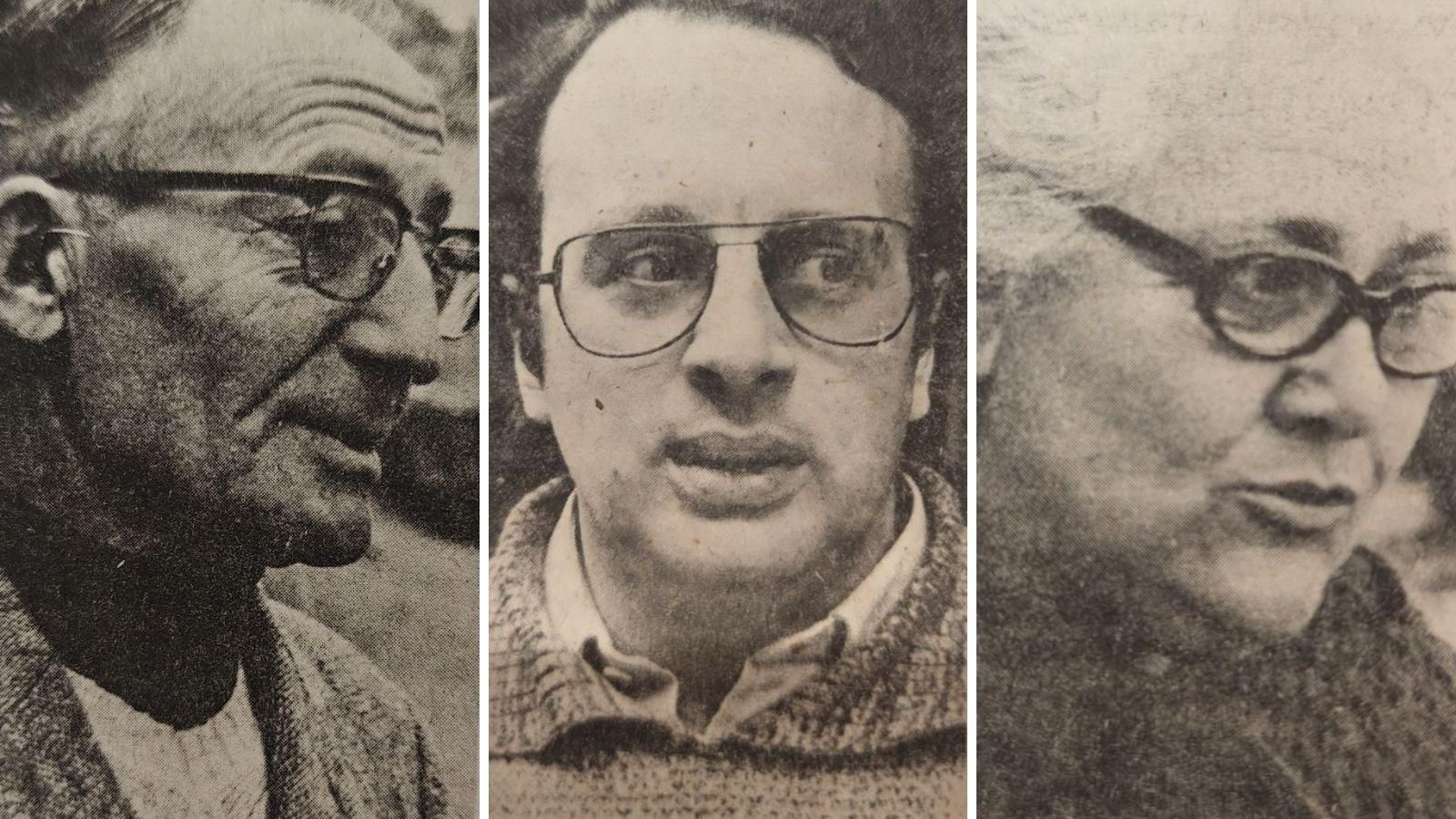 Odilo Rodríguez, Juan Biempica y Amadora Fernández.