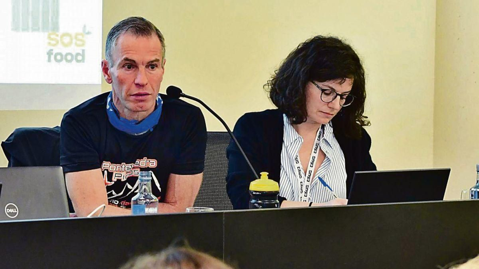 O catedrático Jesus Simal, durante un encontro anterior do proxecto SOSFood.