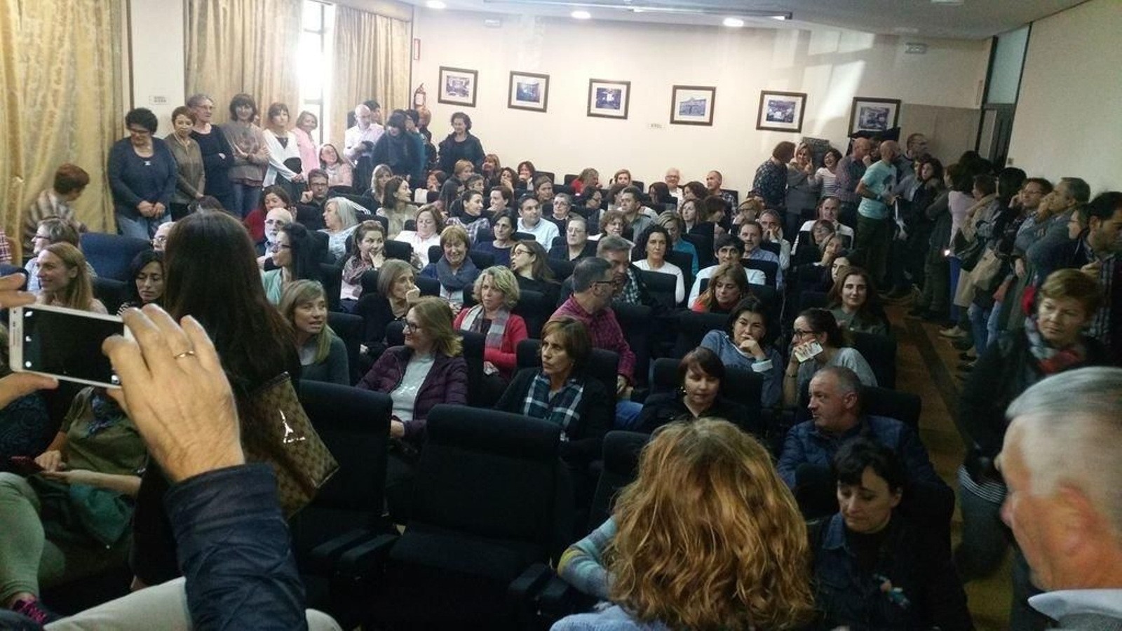 Imagen de la asamblea, celebrada ayer en Vigo