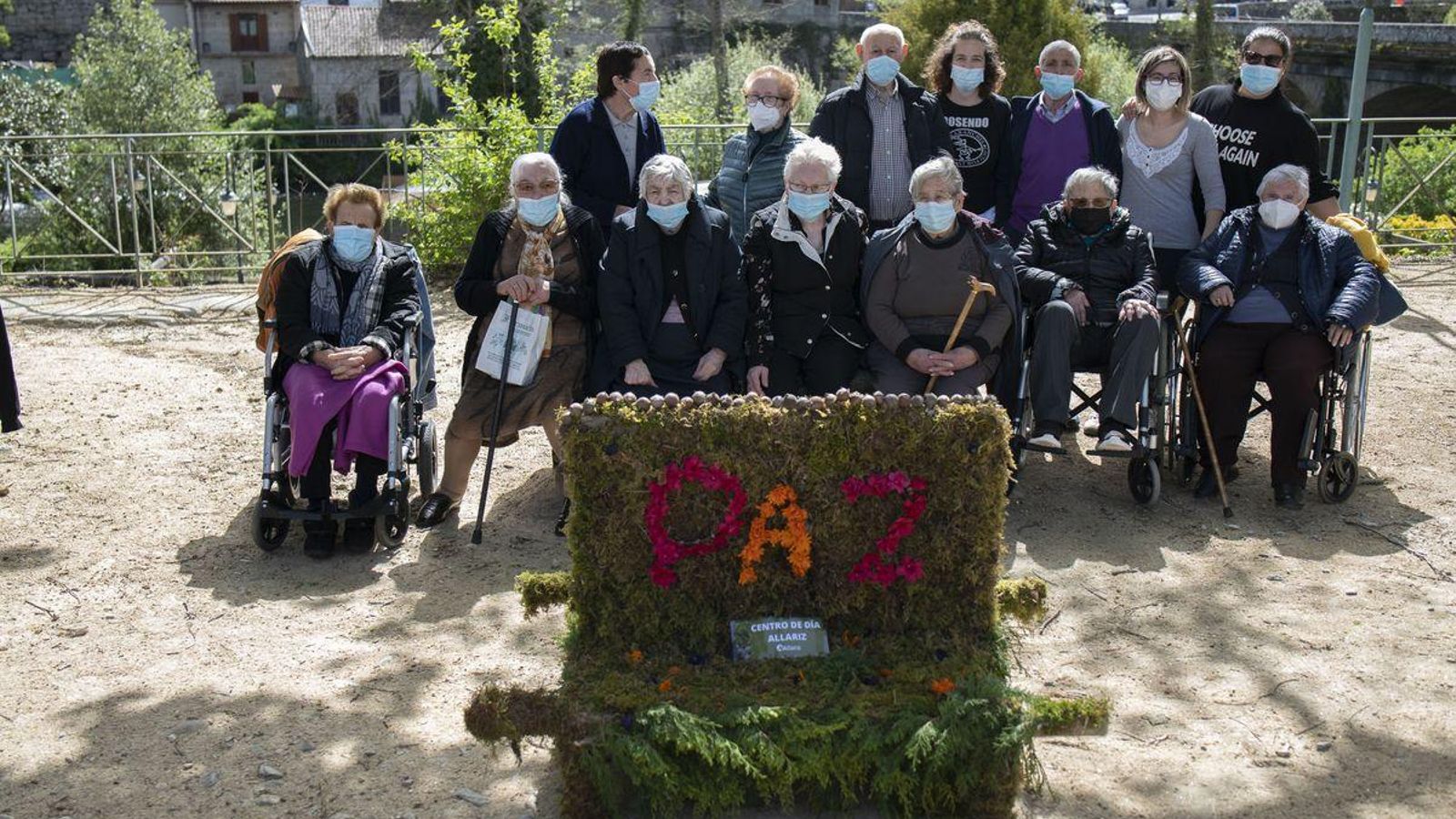 Os maiores deo centro de Día de Allariz. Foto: Xesús Fariñas