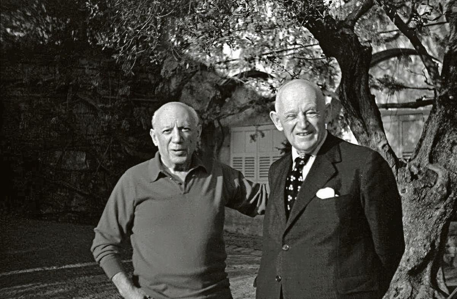 Pablo Picassso, con el que fue su marchante, Daniel-Henry Kahnweiler.