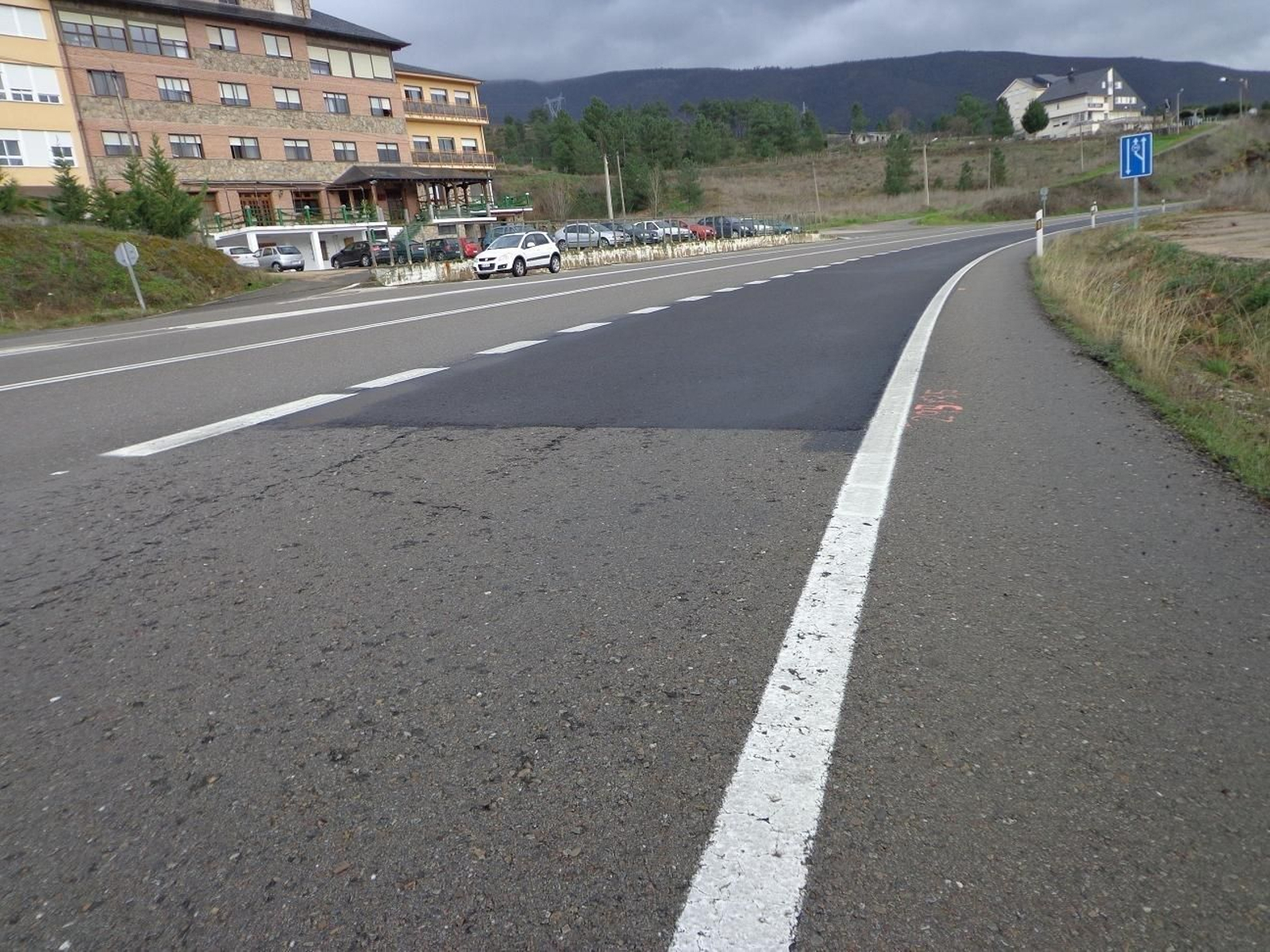 Carretera N-120, en A Rúa.