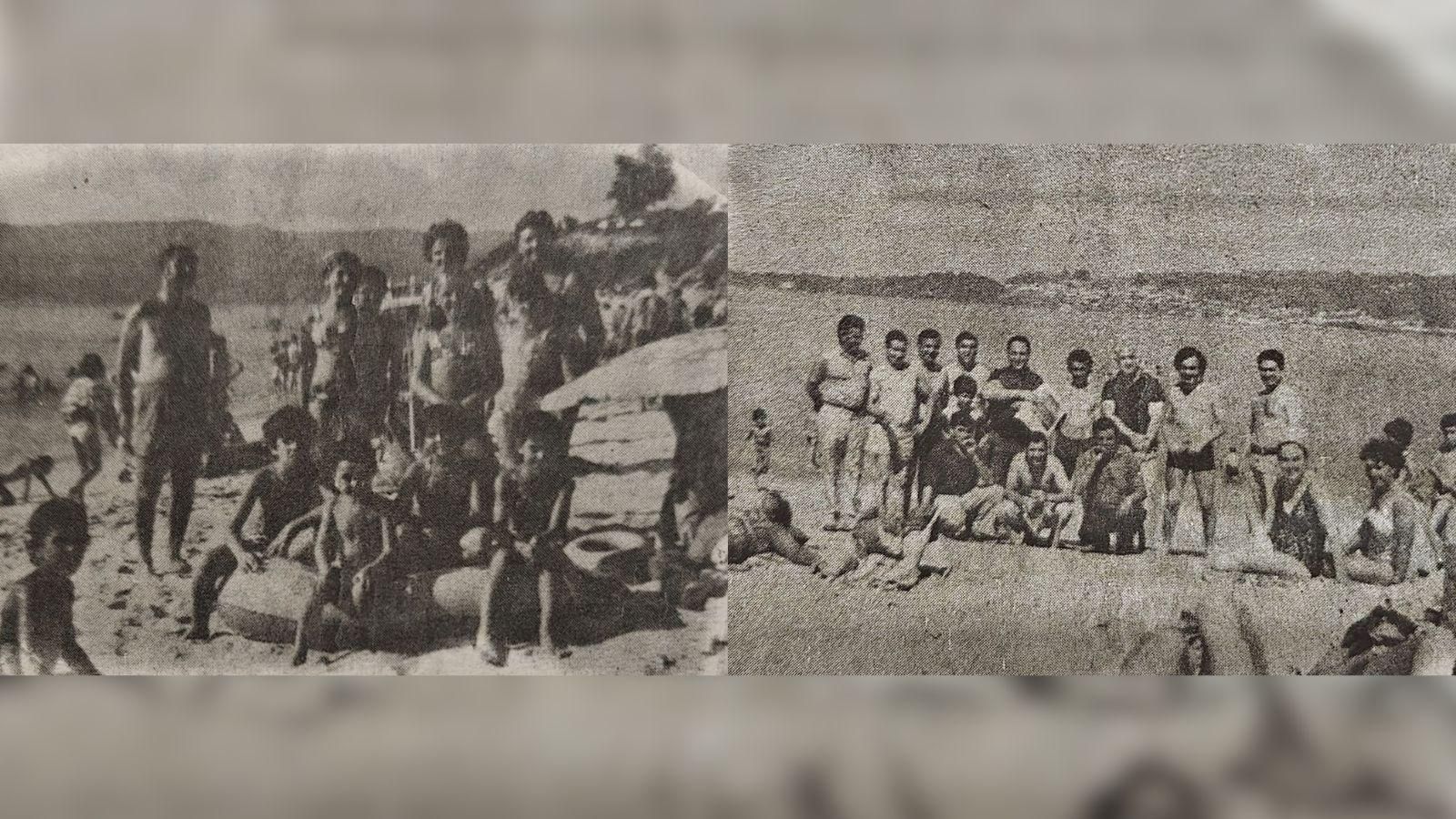Carballineses en las playas de Mogor y Portocelo, en Marín.