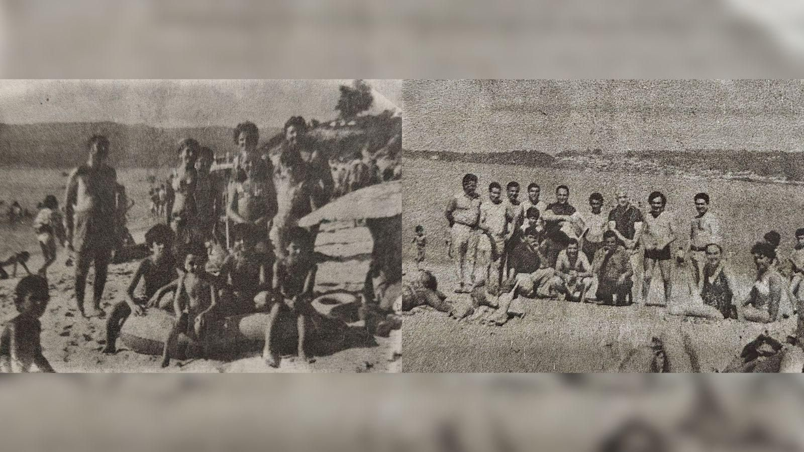 Carballineses en las playas de Mogor y Portocelo, en Marín.