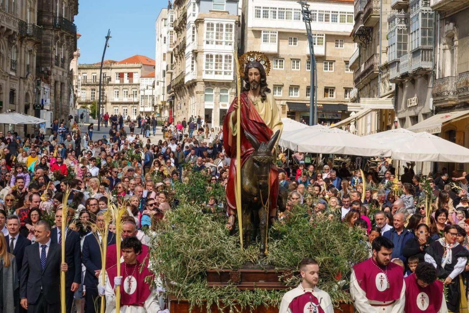 La Borriquita, único paso que pudo procesar el año pasado; la lluvia impidió el resto