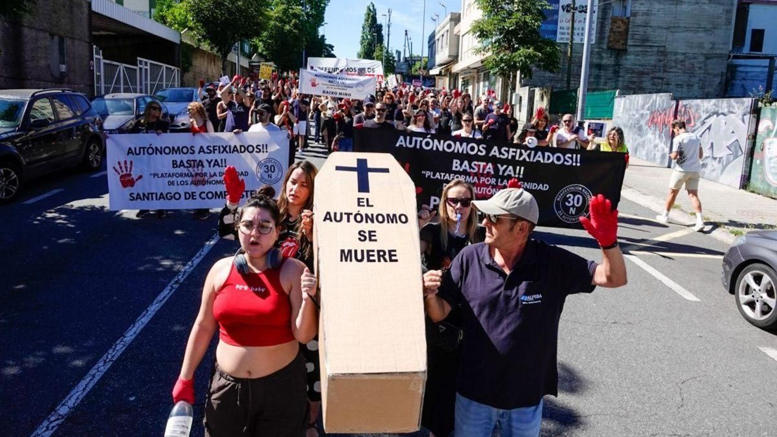 Los autónomos salen a la calle porque se sienten asfixiados