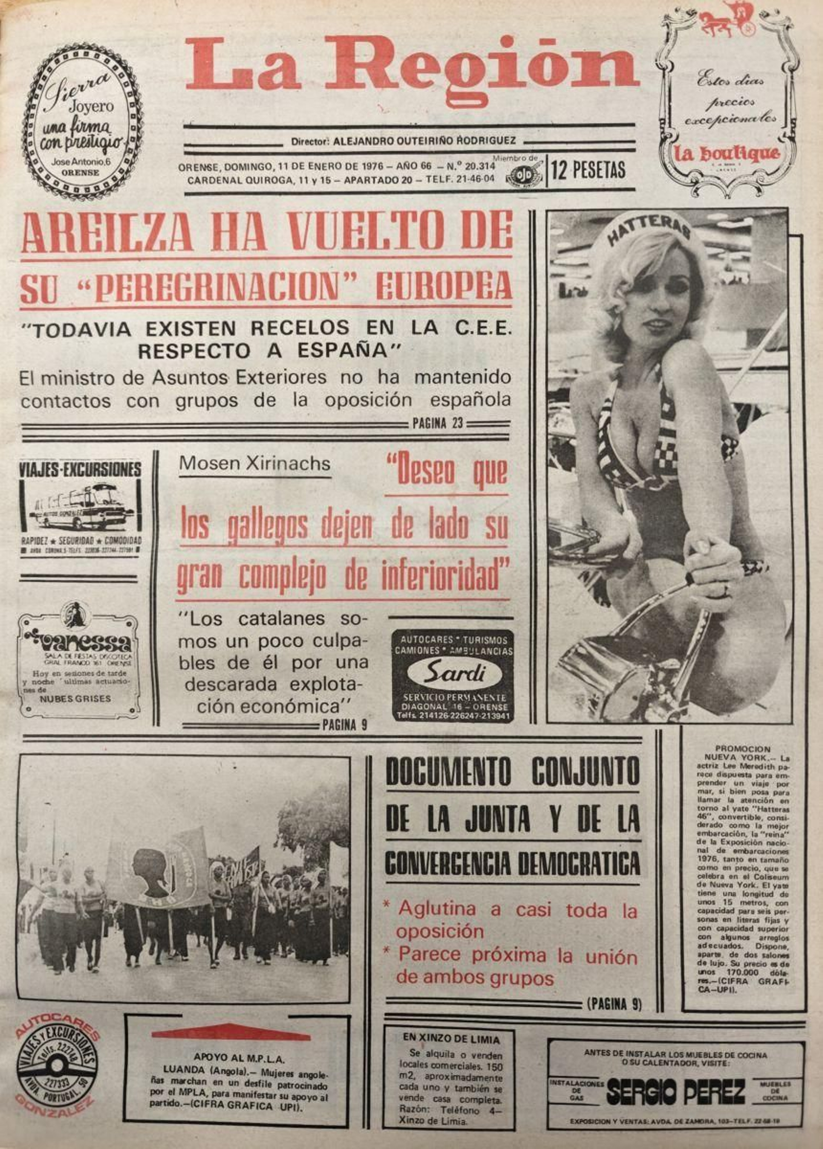 La primera 11 de enero 1976