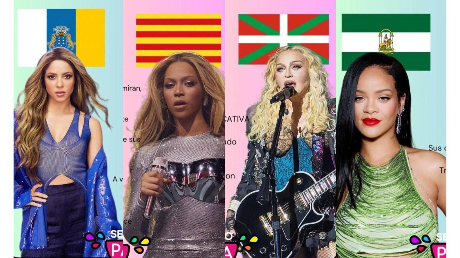 Canarias es Shakira, País Vasco, Madonna, y Cataluña, Beyoncé. ¿Qué diva del pop mundial es Galicia?