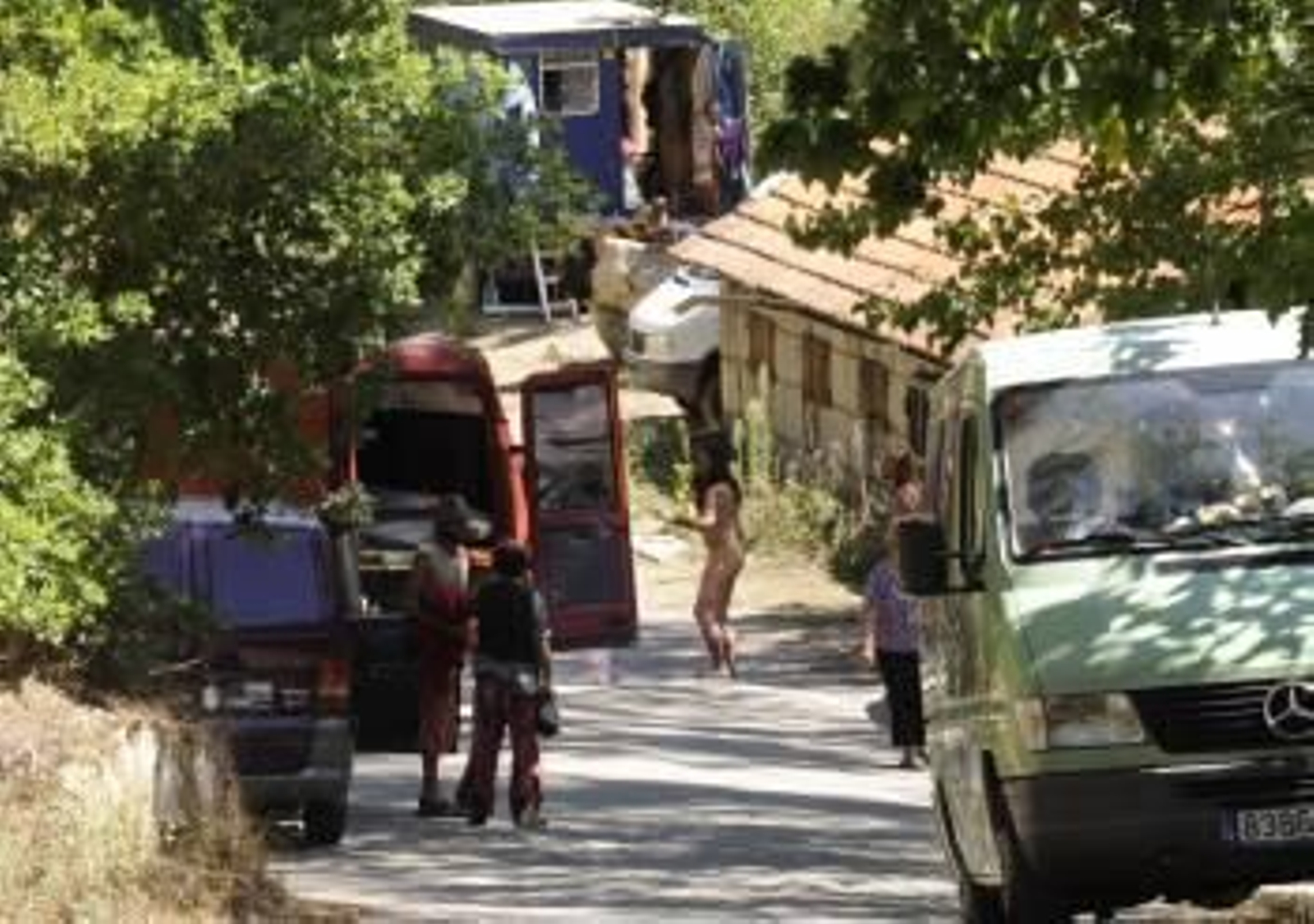 Los campistas instalados en Prexegueiro generan críticas de los vecinos y usuarios de las termas (Foto: MARTIÑO PINAL)