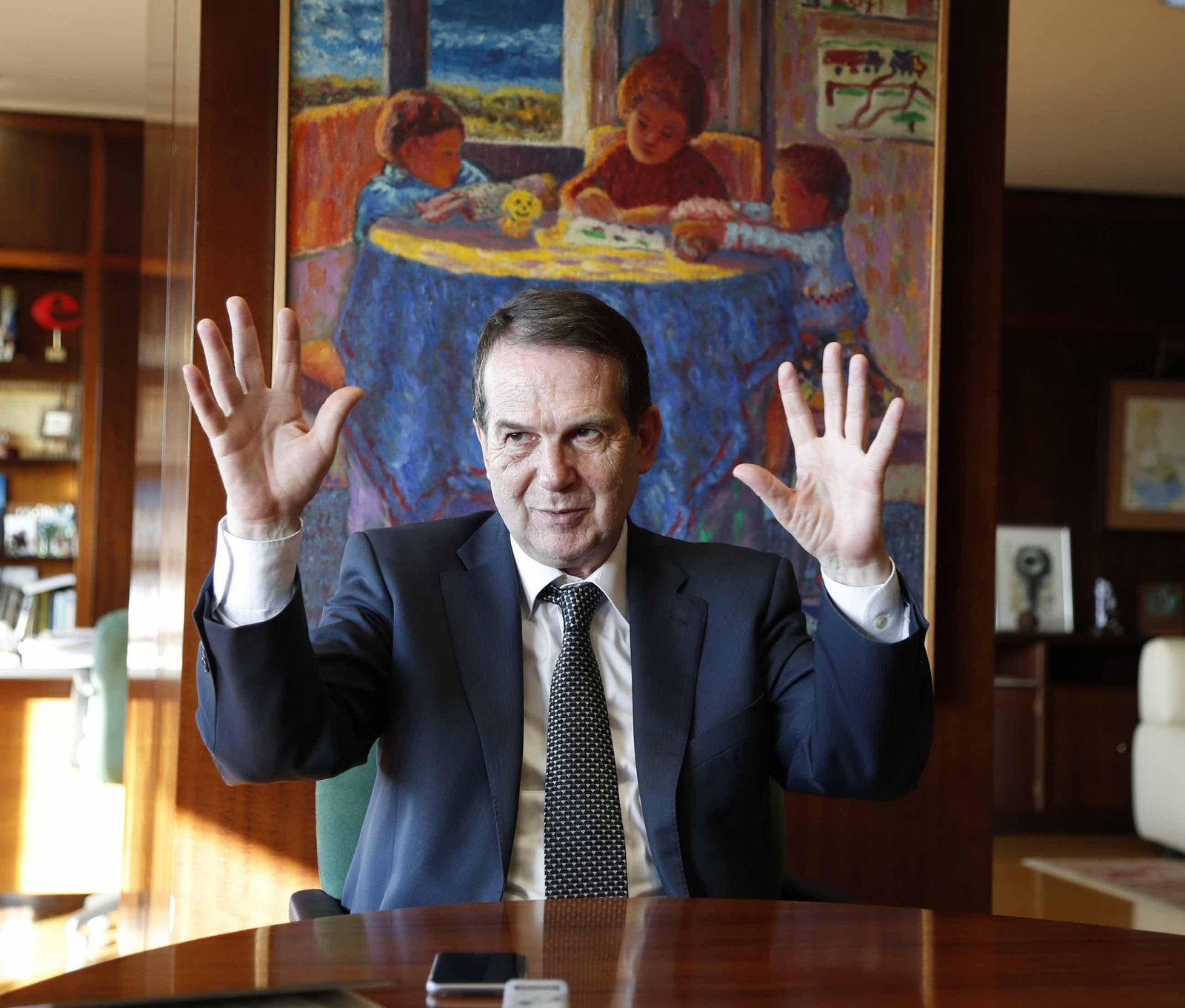 Caballero, en la entrevista a Atlántico.