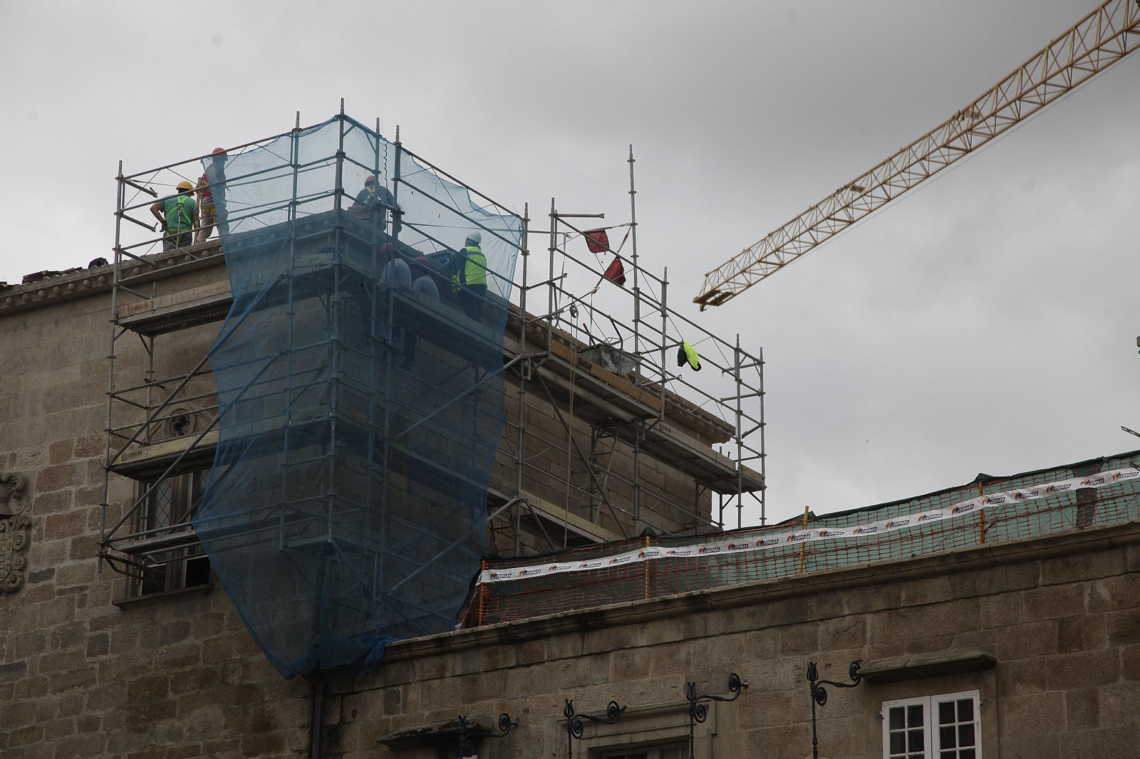 Se reanudan las obras de rehabilitación en el Museo Arqueolóxico. FOTO: MIGUEL ÁNGEL