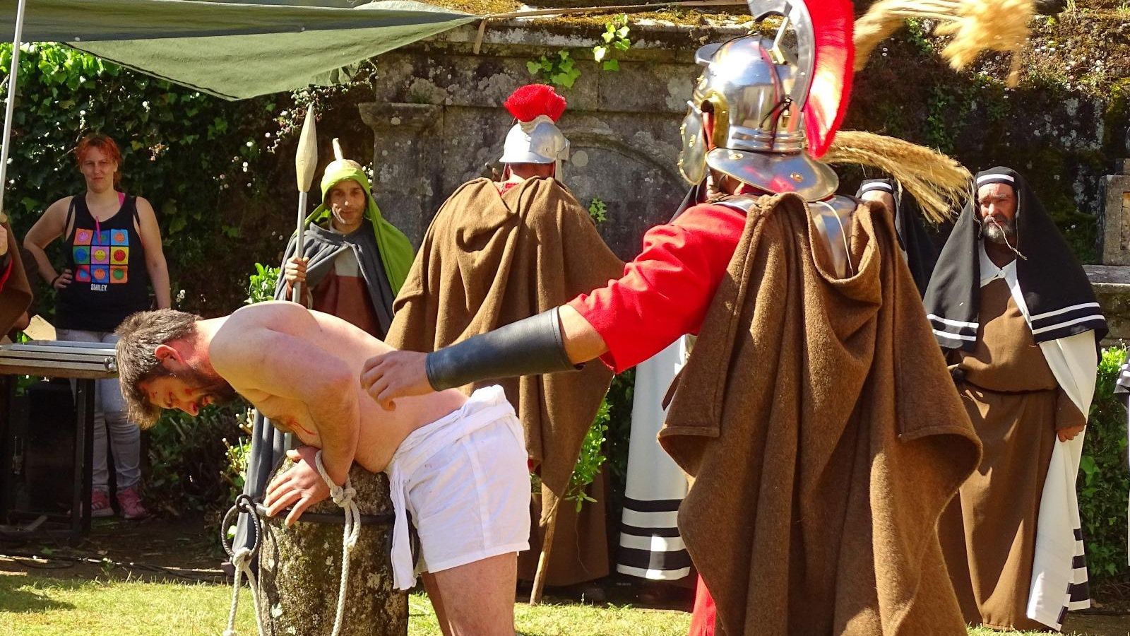 Una escena de la semana Santa de Paradela