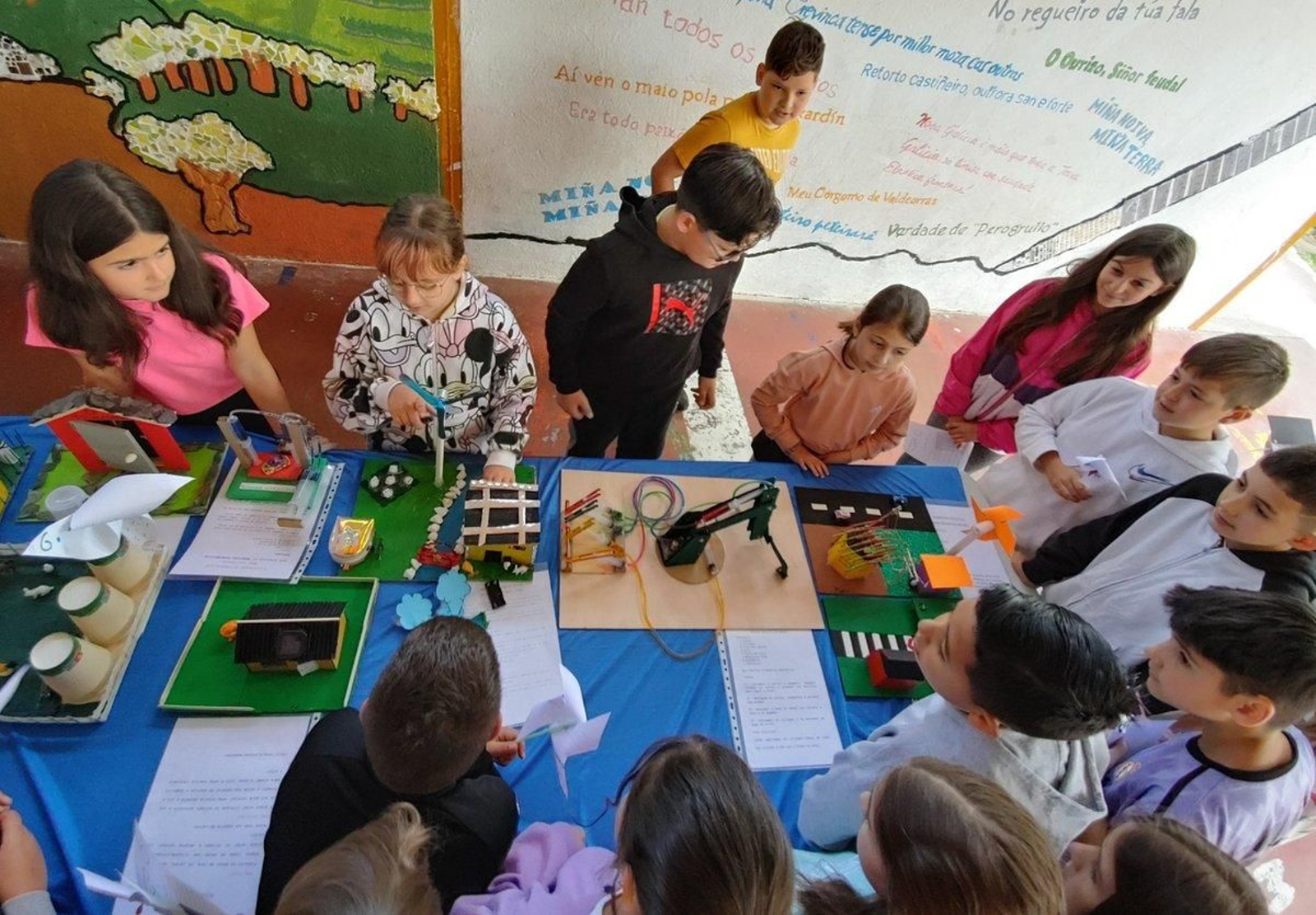 Feira de proxectos de enerxías renovables no CEIP Condesa de Fenosa do Barco.
