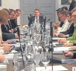 Reunión de la FEMP, ayer.