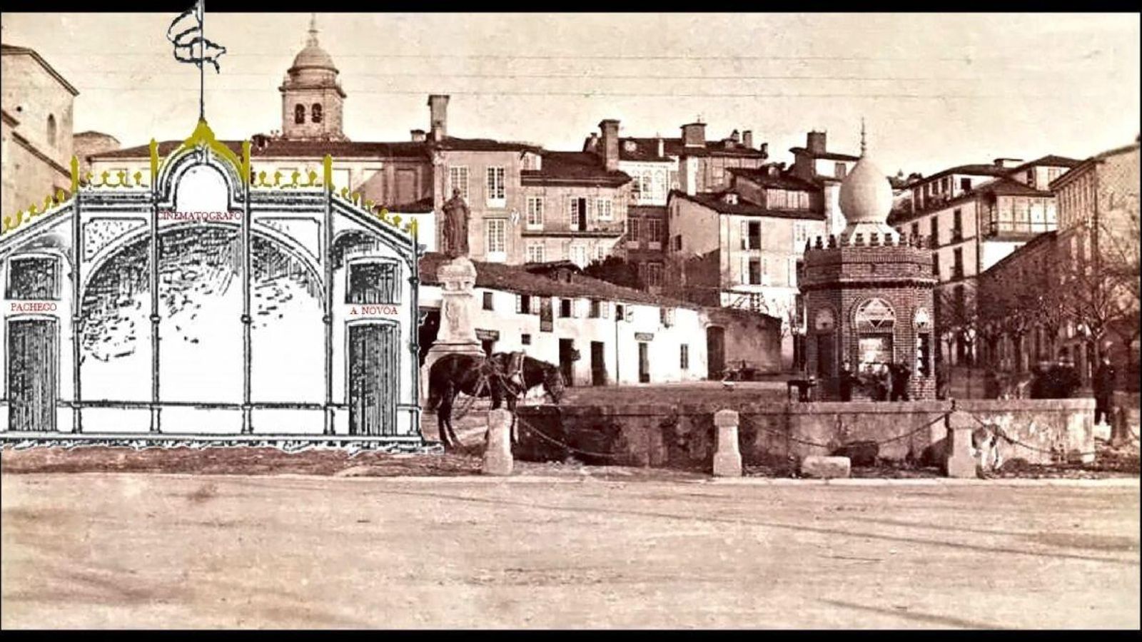 No tengo fotografías que os pueda mostrar, pero este rudimentario montaje servirá para hacerse una idea de las barracas en Bispo Cesáreo.