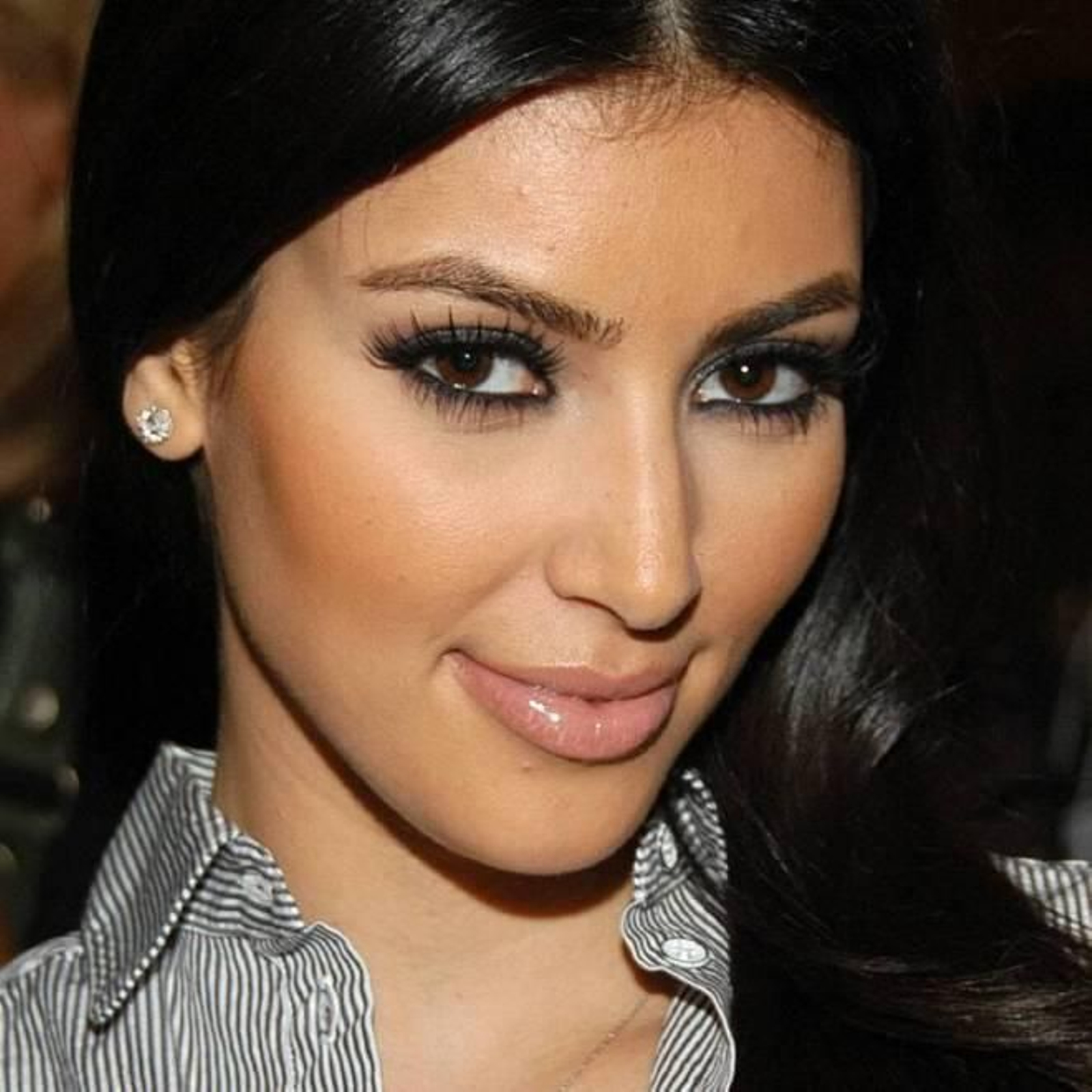 Kim Kardashian con maquillaje