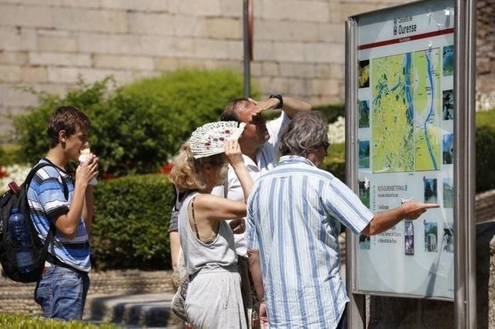 Turistas na cidade de Ourense.
Foto: Xesús Fariñas