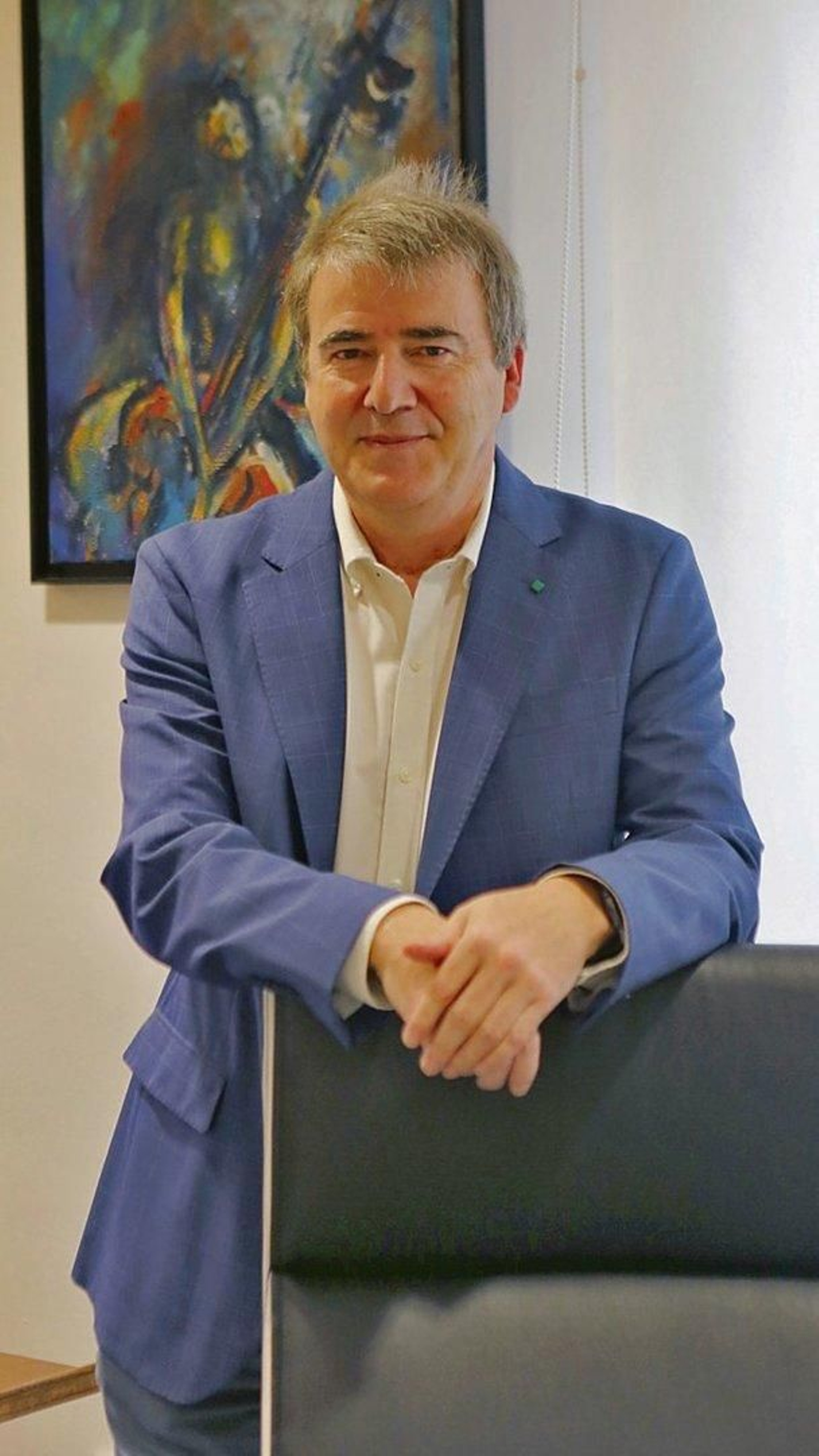 Manuel Pardo, no seu despacho (Foto: Marcos Atrio).