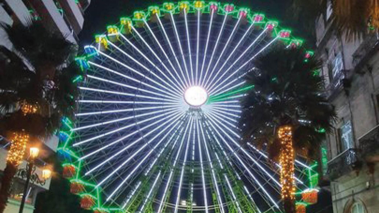 La noria de la Navidad de Vigo.