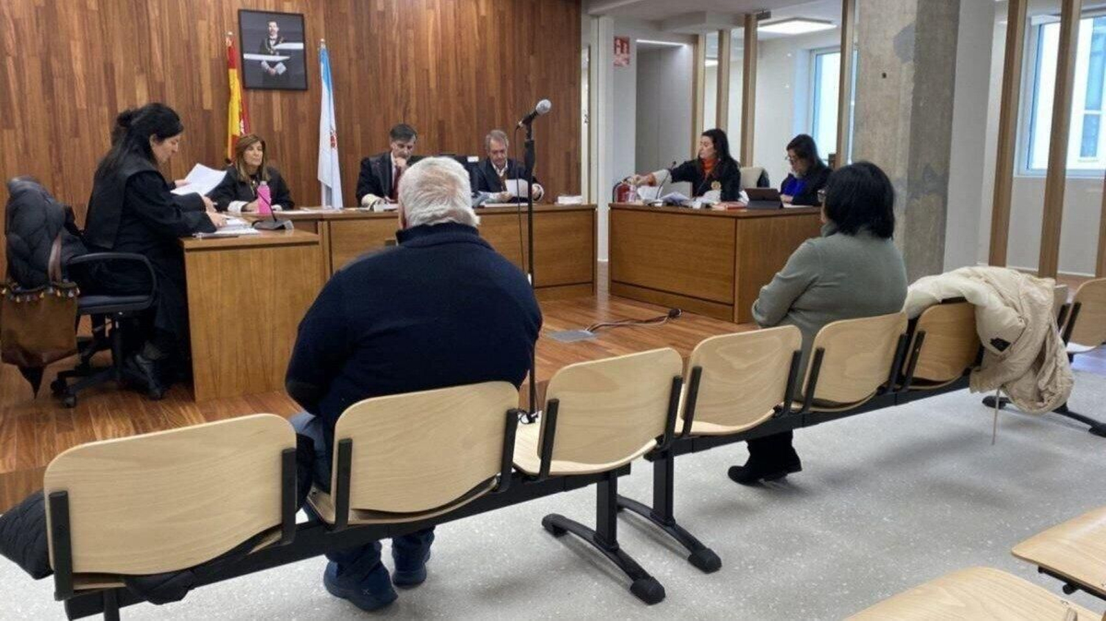 Imagen del juicio este año a dos condenados por un fraude en alquiler de pisos a personas vulnerables.