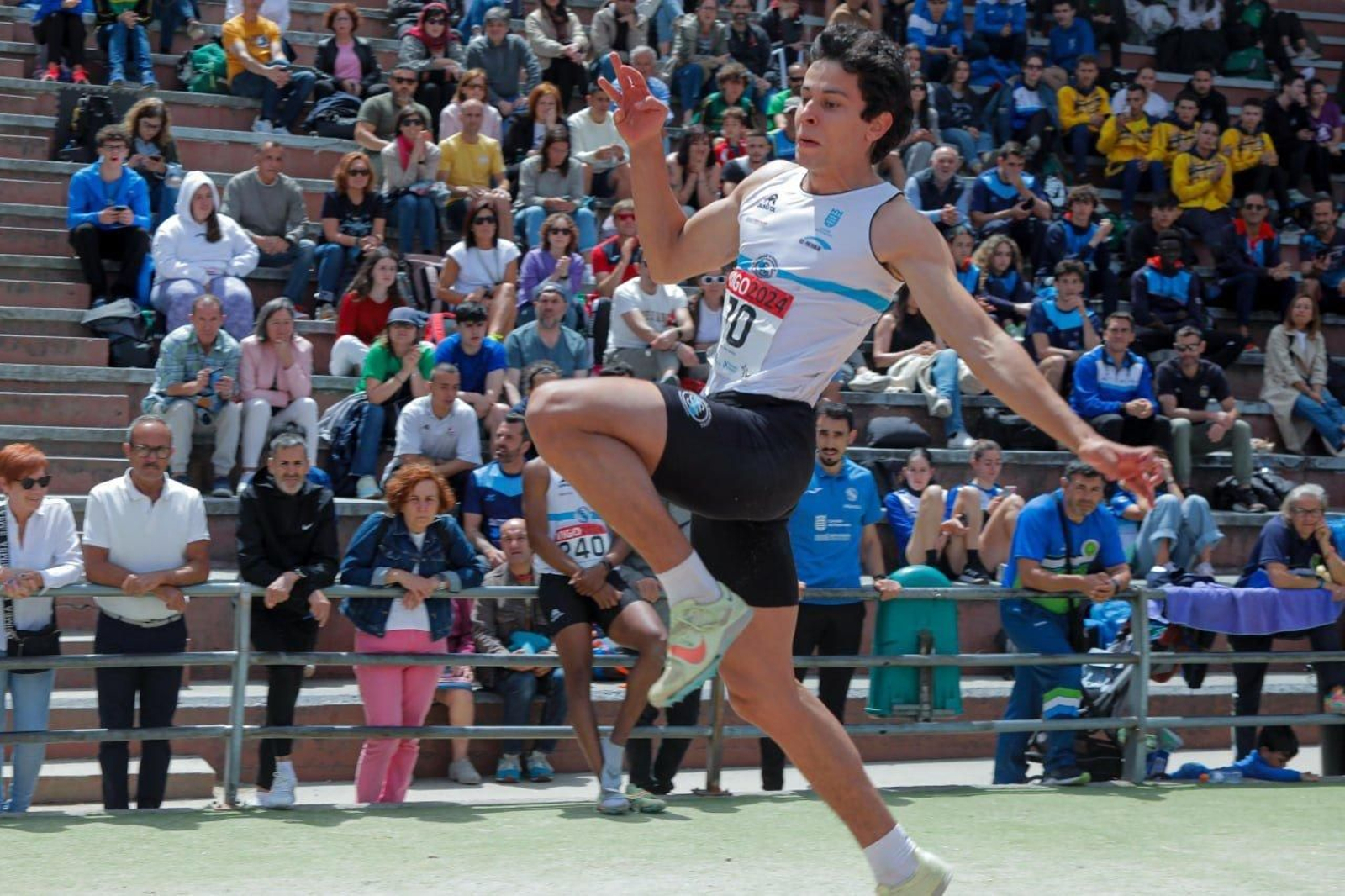 Campeonato Gallego de atletismo, en la pista de Balaídos.