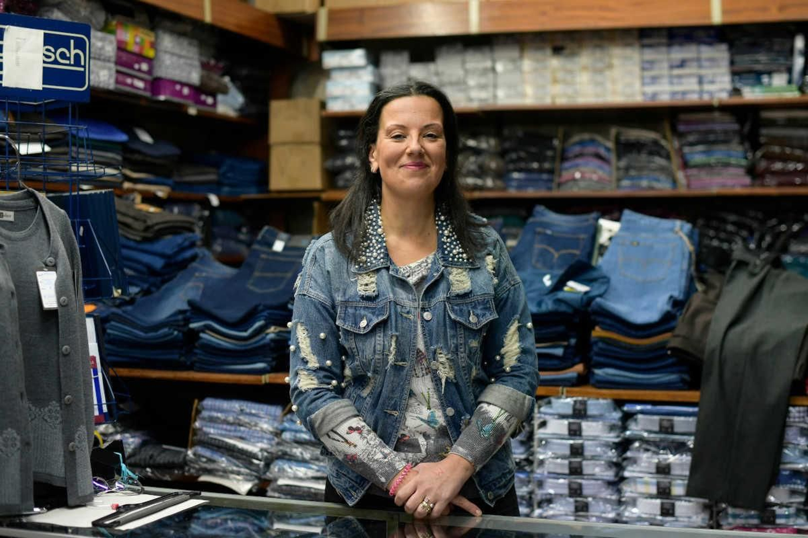 Eva Fernández Tesouro, tercera generación de Confecciones Tesouro. (Foto: Xesús Fariñas)