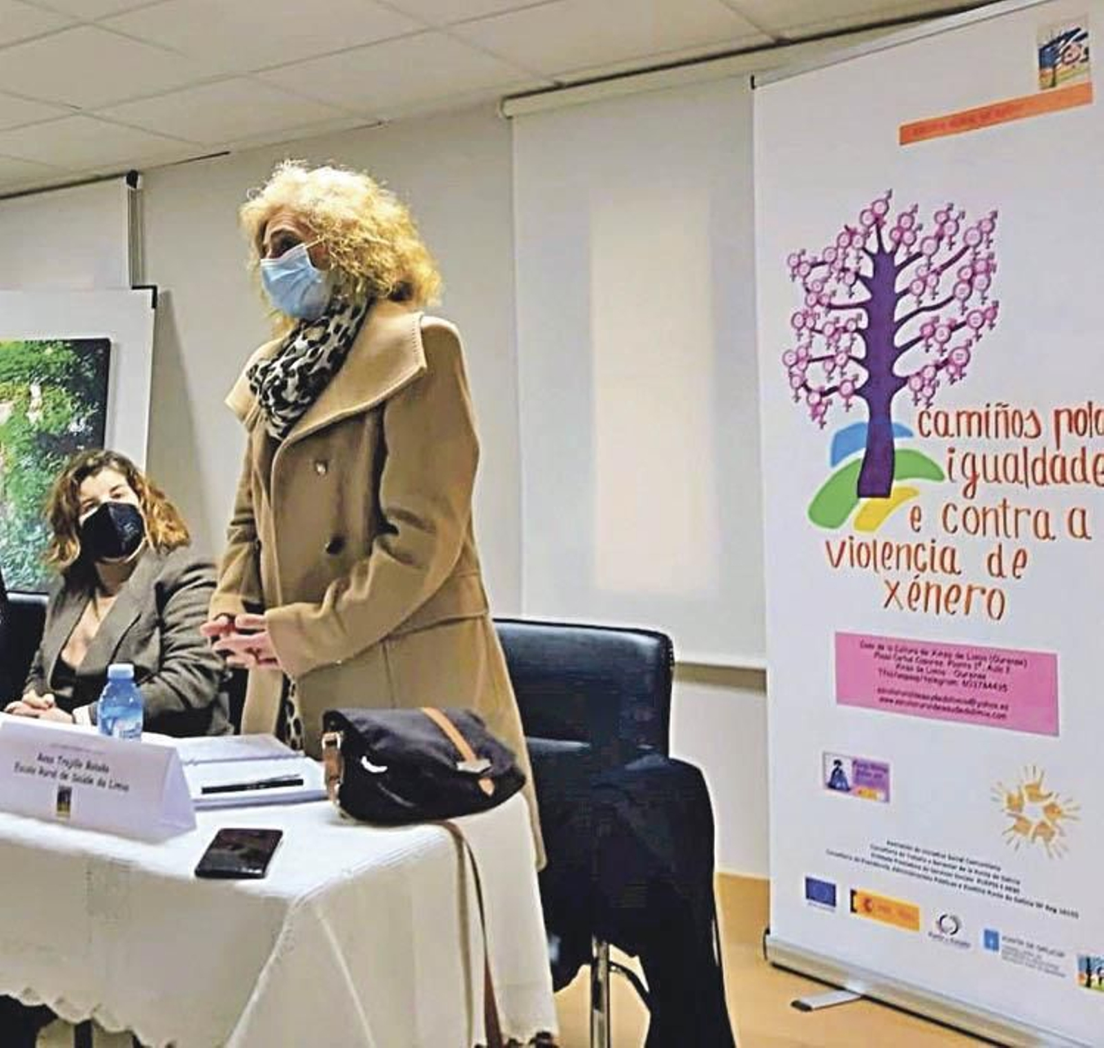 Elisa durante su intervención.