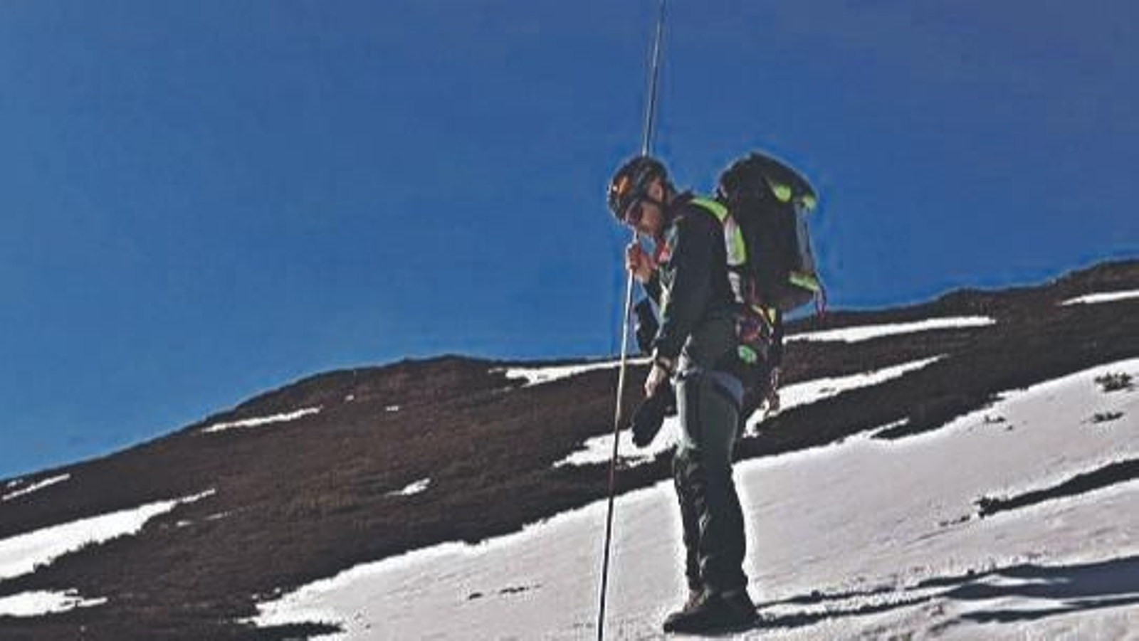 Una práctica de rescate en Manzaneda.