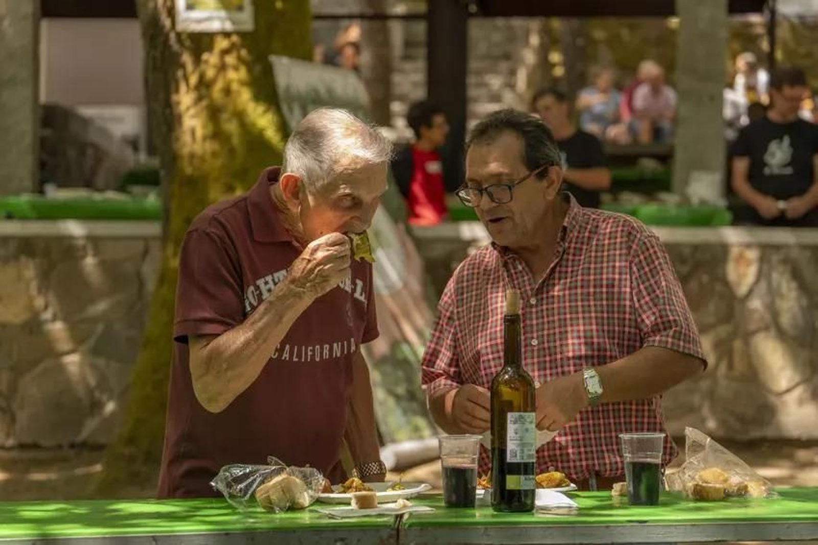 Unha boa conversa entre pementos, na Festa do Pemento de Arnoia