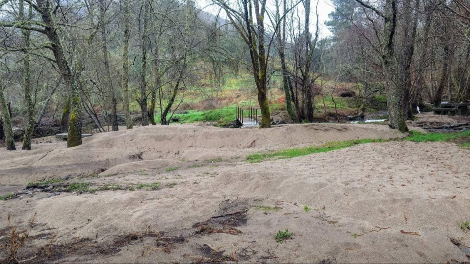 El área recreativa de O Caneiro en Trives
