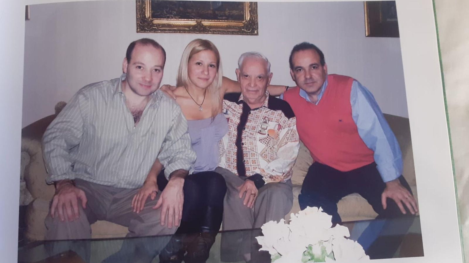 Benito Blanco B.B.14 con sus hijos en su 77 cumpleaños web