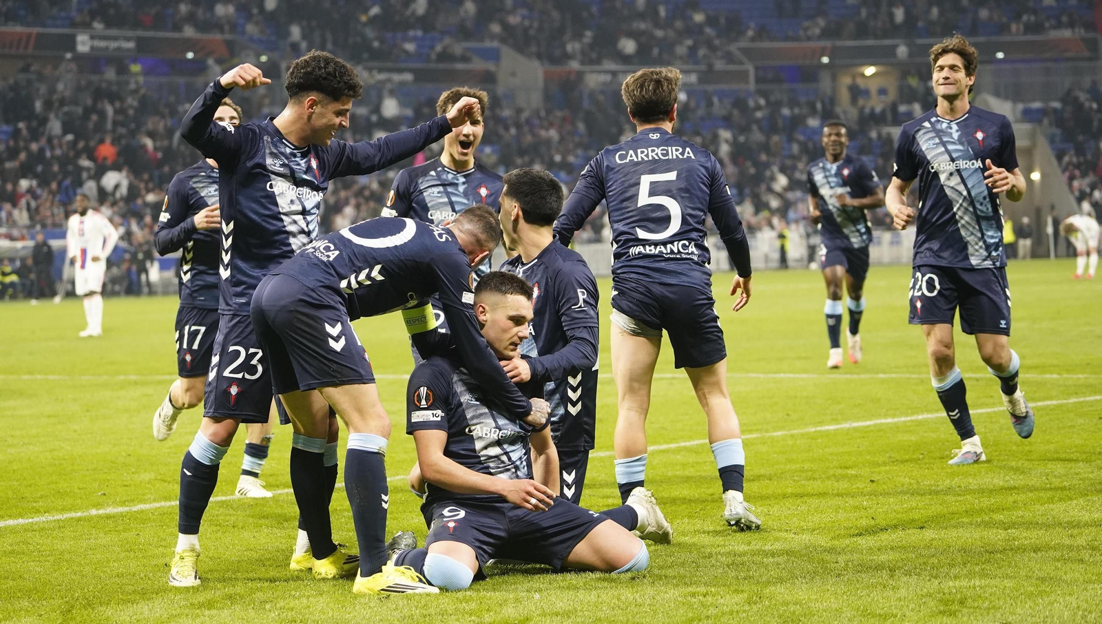 Galería | El partido de vuelta de Europa League Lyon-Celta