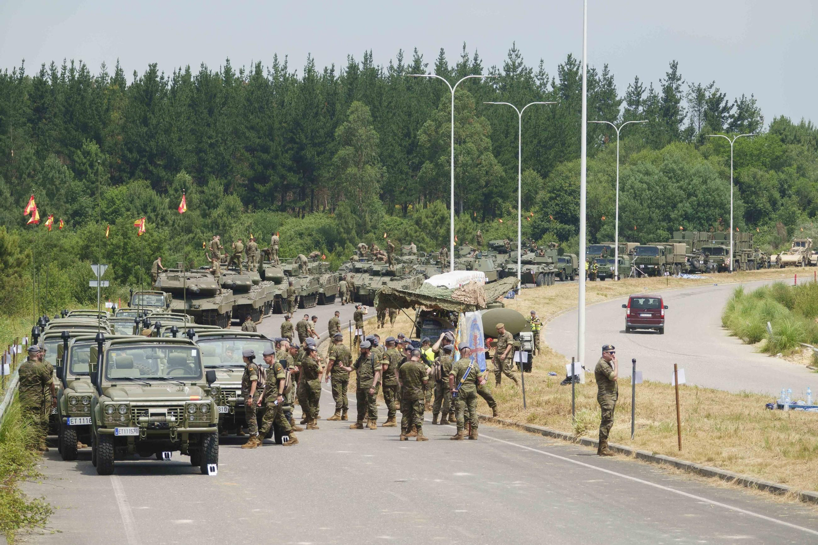 Galería | Ensayos para el acto central del Día de las Fuerzas Armadas en Vigo