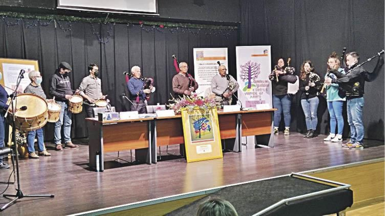 Actuación de la Escuela Municipal de Gaitas de Xinzo.