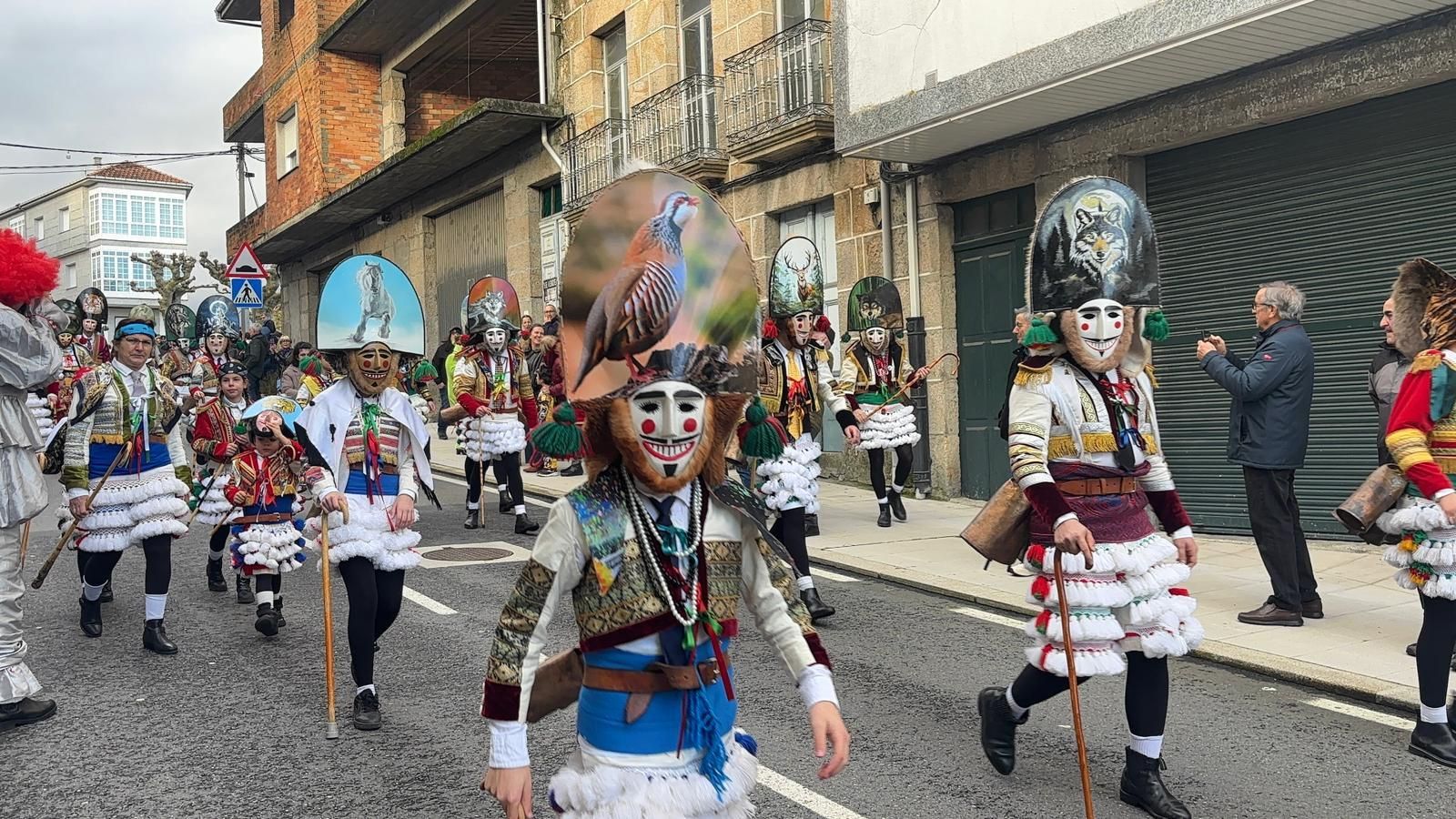 Los protagonistas del Entroido de Maceda.