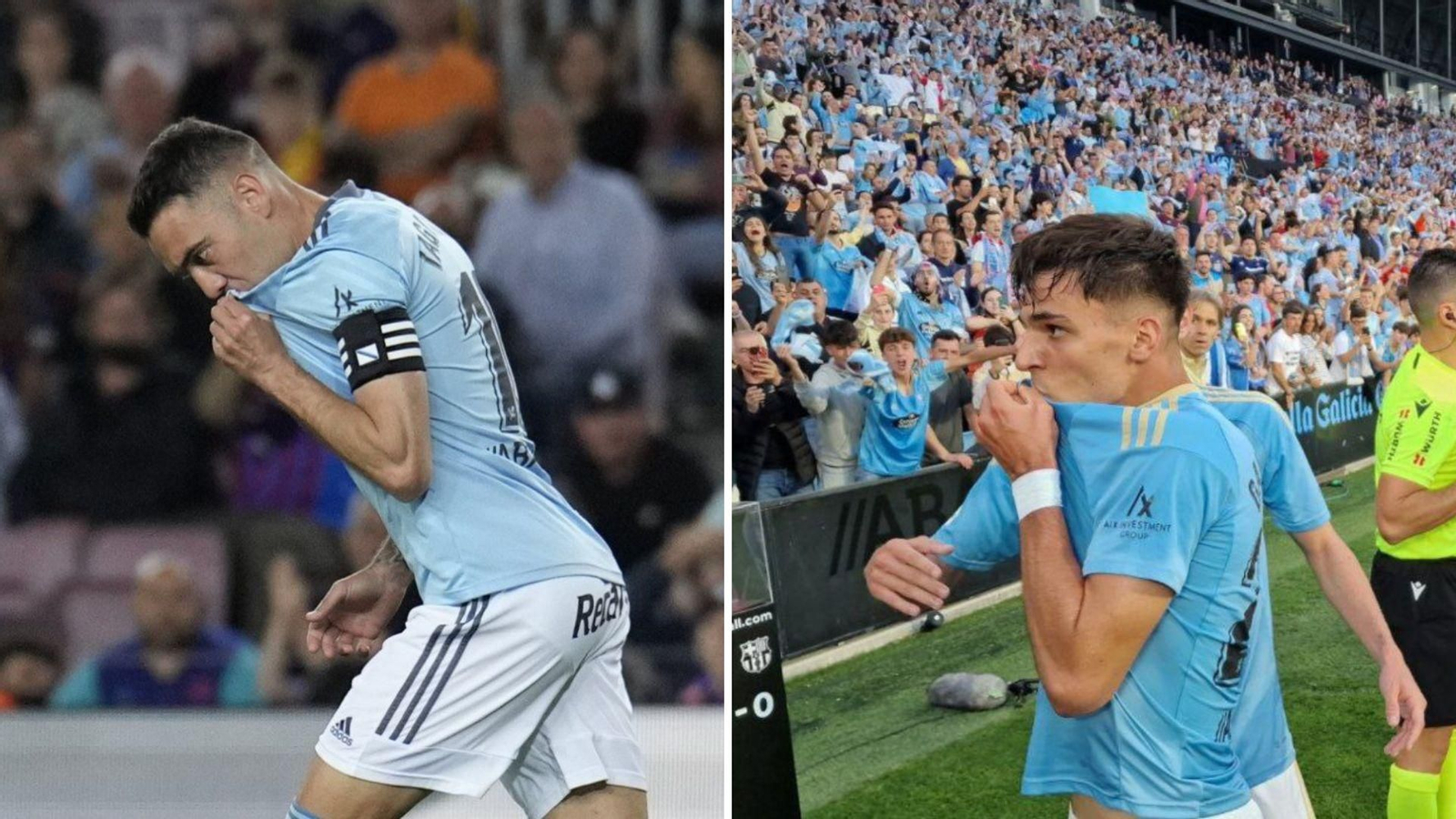 Iago Aspas y Gabri Veiga.