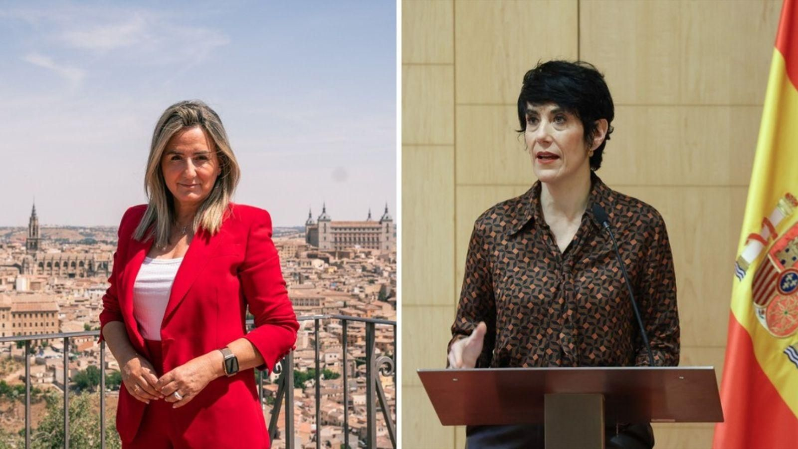 Milagros Tolón, ministra de Educación y Elma Saiz, portavoz del Gobierno.